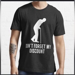 NWOT Port & Company Discount Funny T-Shirt